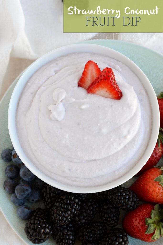 Creamy Strawberry Coconut Fruit Dip