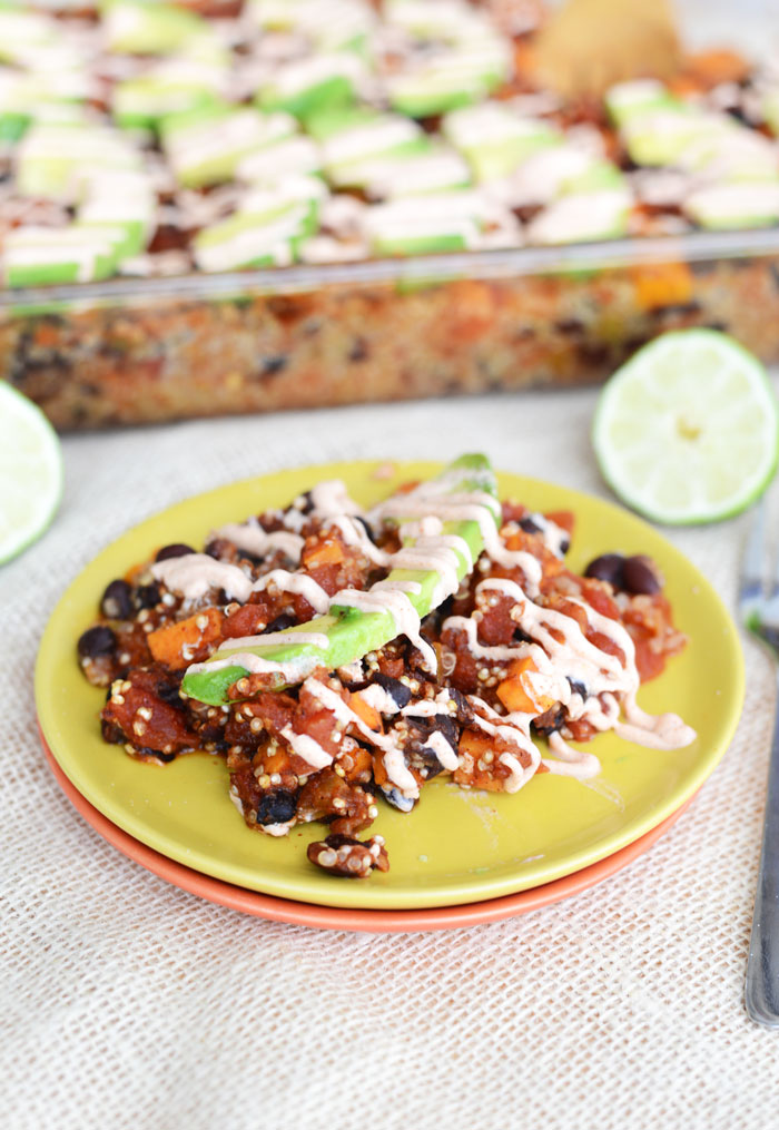 Mexican Quinoa and Sweet Potato Casserole