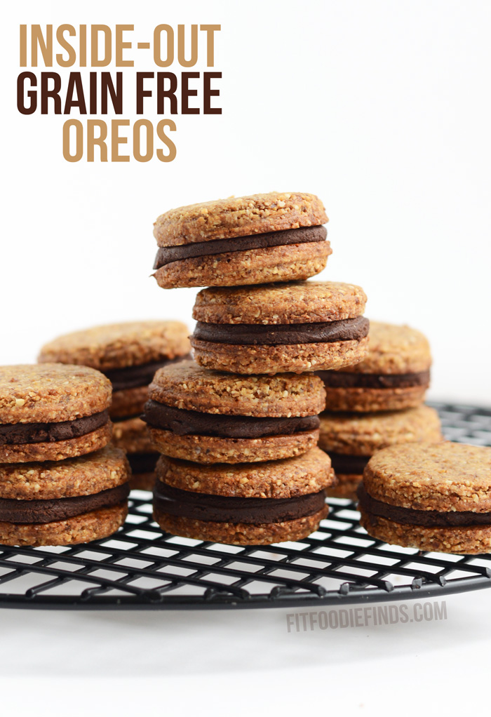 Inside-Out Grain Free Oreos- vegan, paleo, and gluten-free friendly!