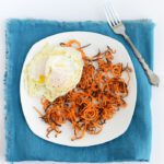 Shoe String Sweet Potatoes with Sea Salt