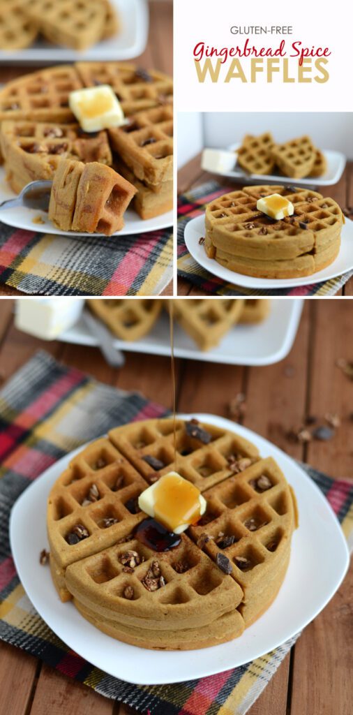 Gluten Free Gingerbread Spice Waffles