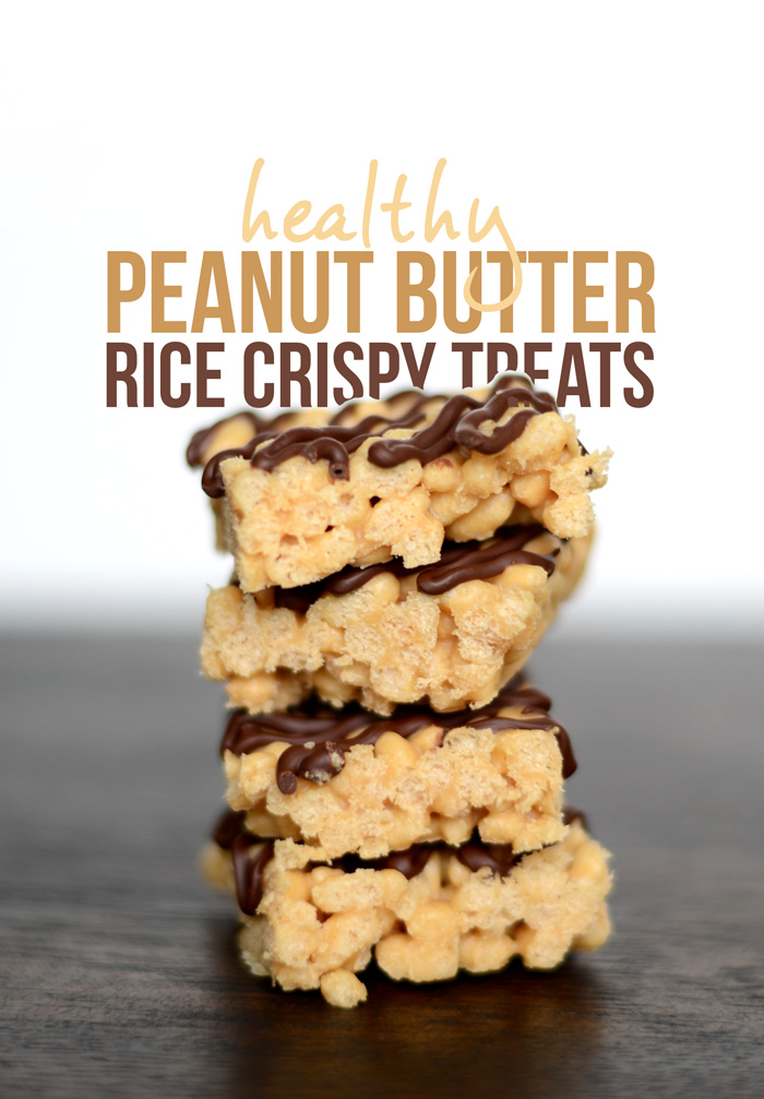 Healthy Peanut Butter Rice Crispy Treats