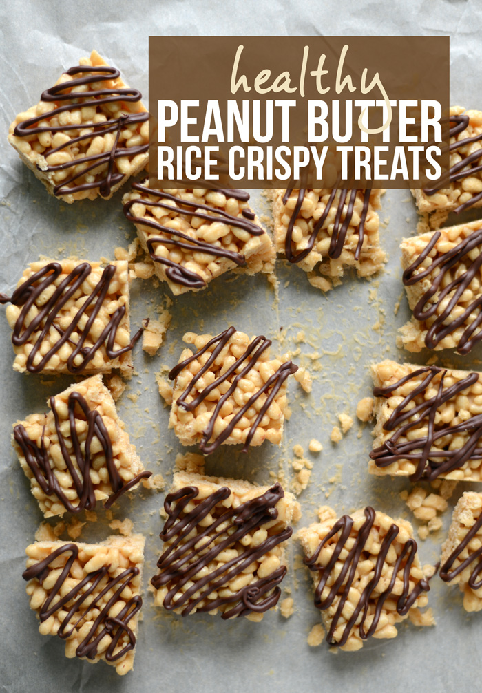 Healthy Peanut Butter Rice Crispy Treats