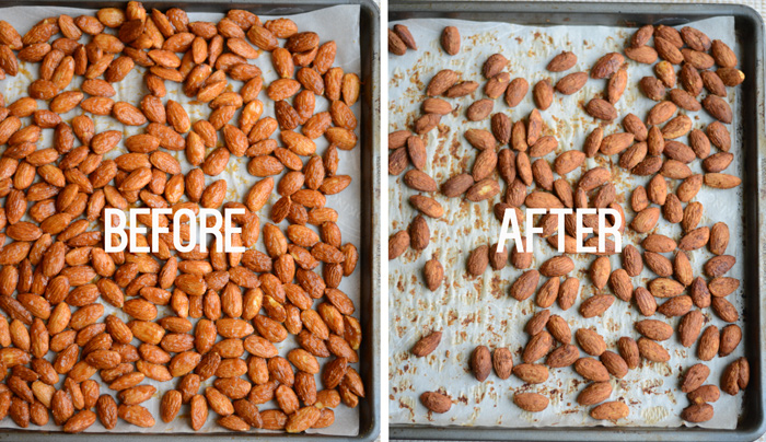 Pumpkin Maple Roasted Almonds #healthy #recipe