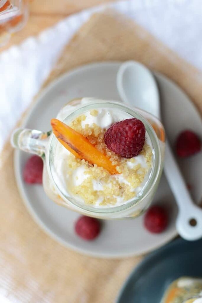 Grilled Apricot Quinoa Parfaits