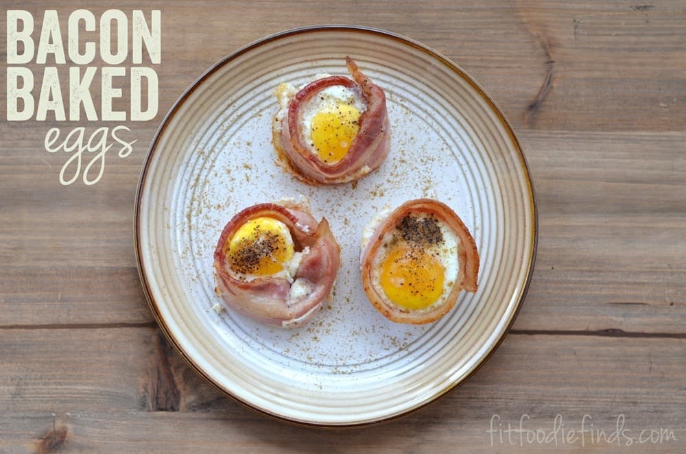 bacon baked eggs