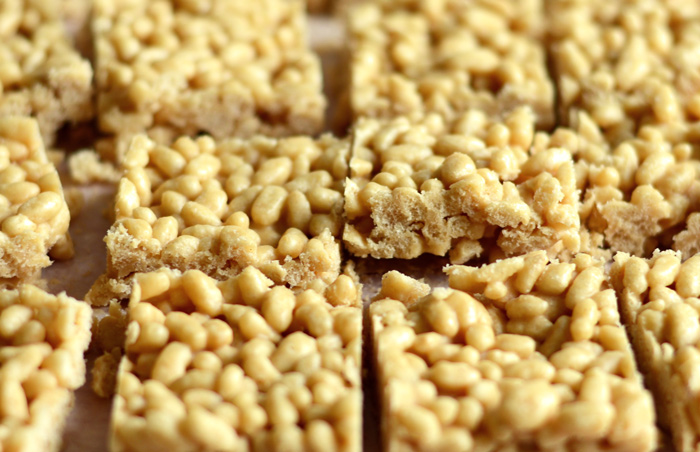 Healthy Peanut Butter Rice Crispy Treats