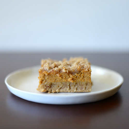 Gluten Free Pumpkin Bars w/ Crumble Topping