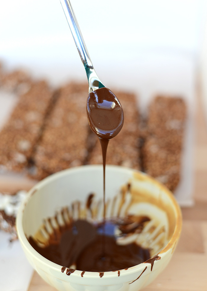 Coconut Chocolate Peanut Butter Snack Bars #Fitfluential #EAT