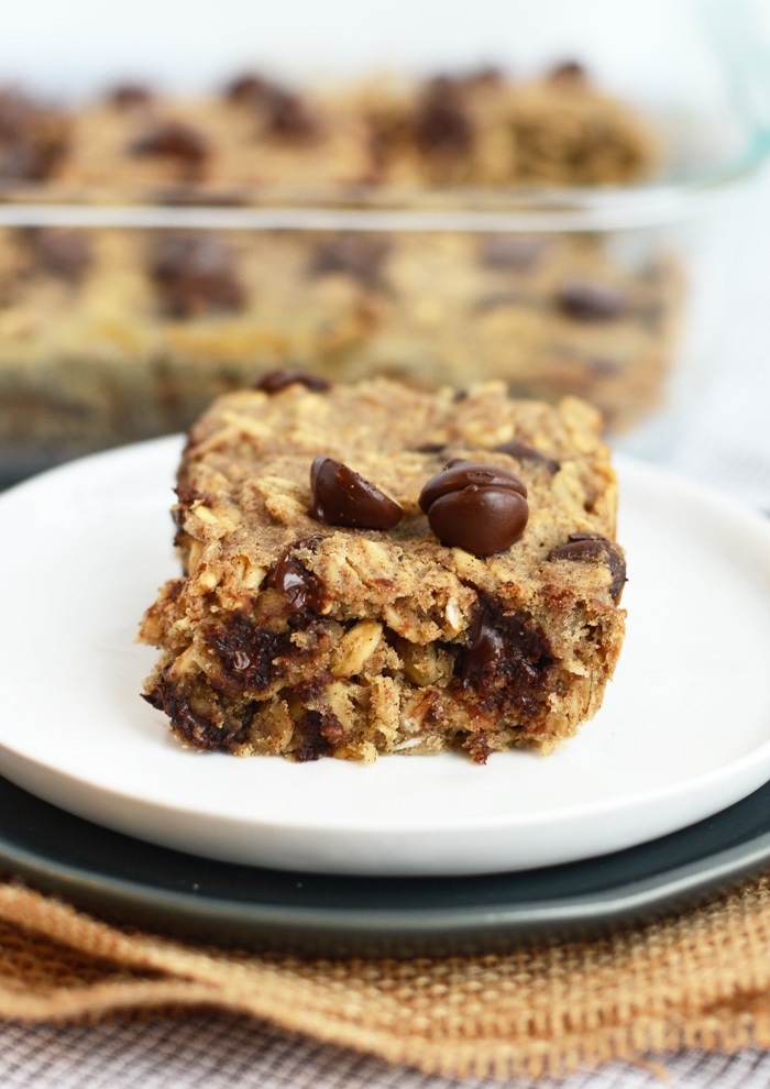 Gluten Free Banana Bread Oatmeal Bars