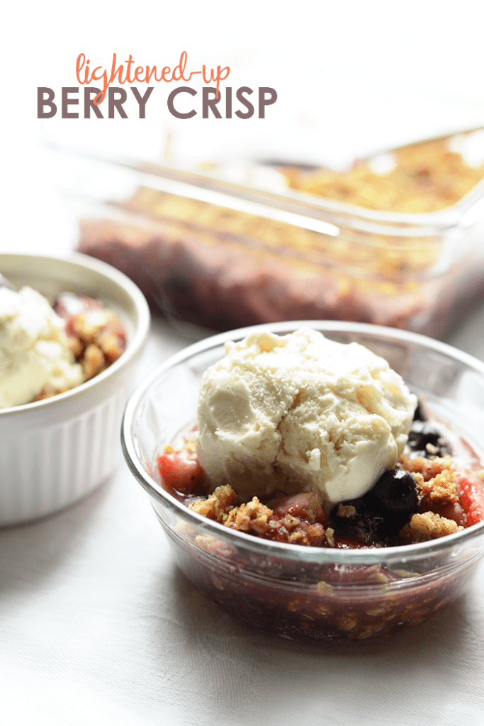 Pick up some fresh berries and make this delicious healthy berry crisp that’s made with real food, 100% whole grains, and tons of flavor!