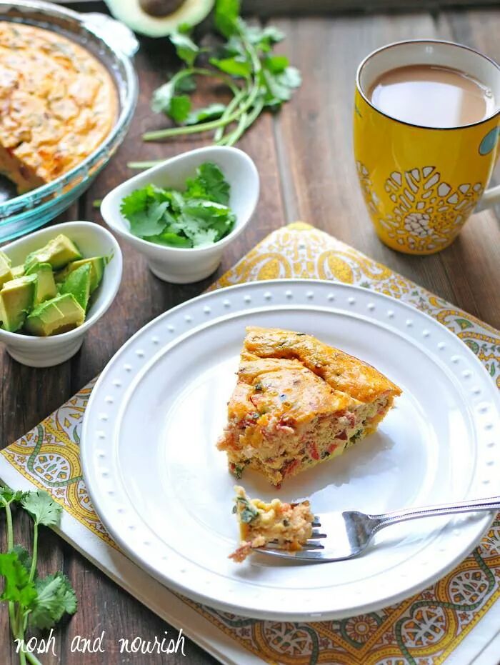 Paleo BLT Crustless Quiche #glutenfree #paleo