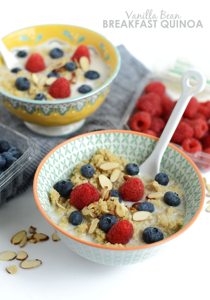 Vanilla Bean Breakfast Quinoa + Healthy Back-to-School Recipes