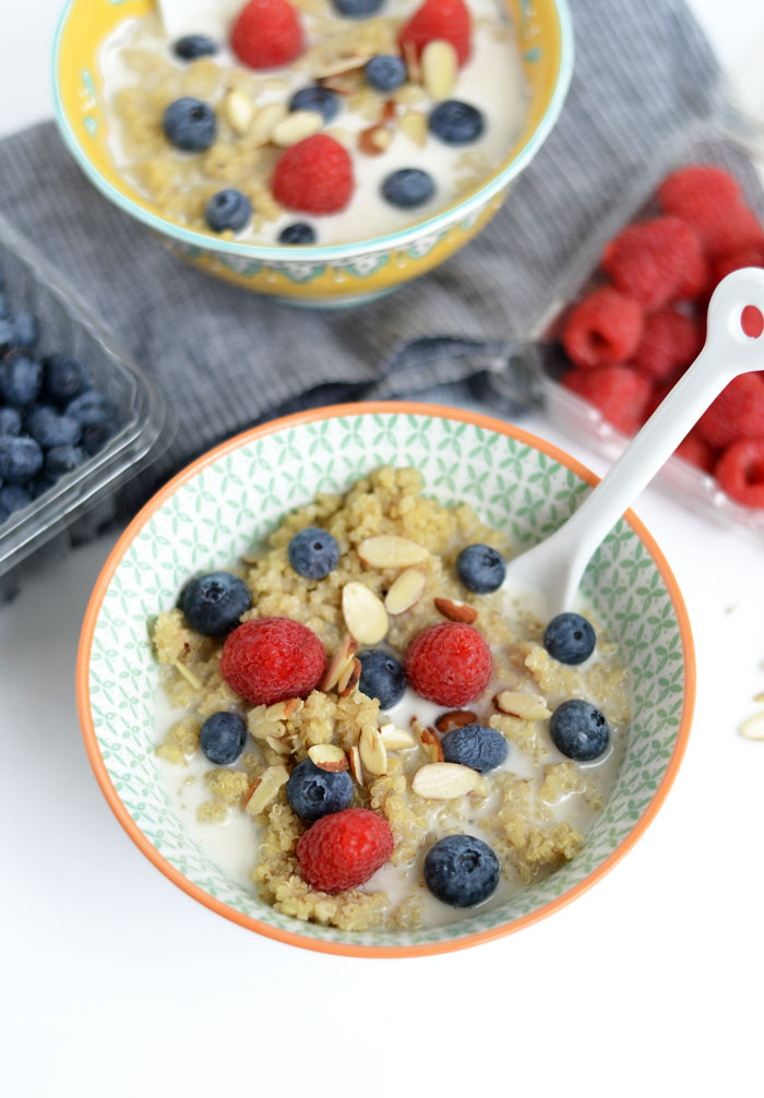 Vanilla Bean Breakfast Quinoa + Healthy Back-to-School Recipes