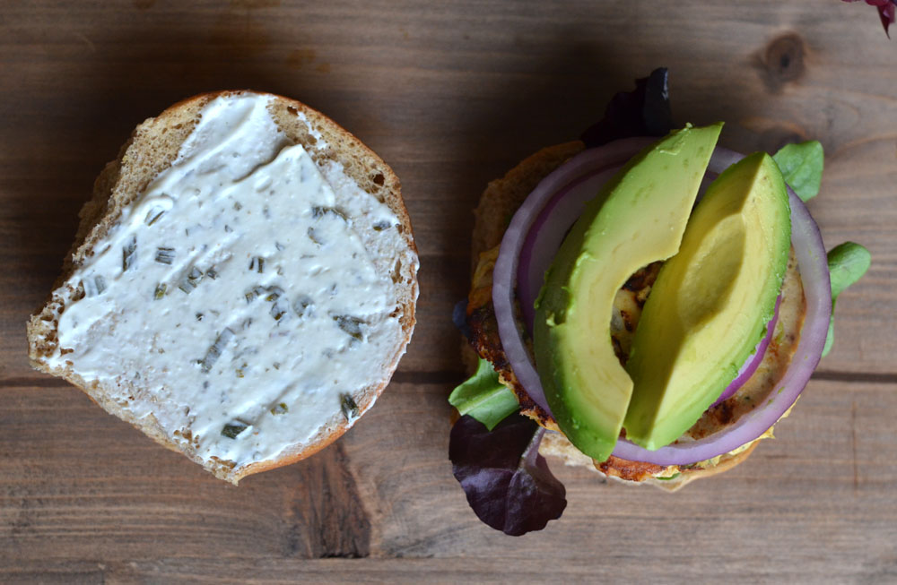 Cilantro Chicken Burger