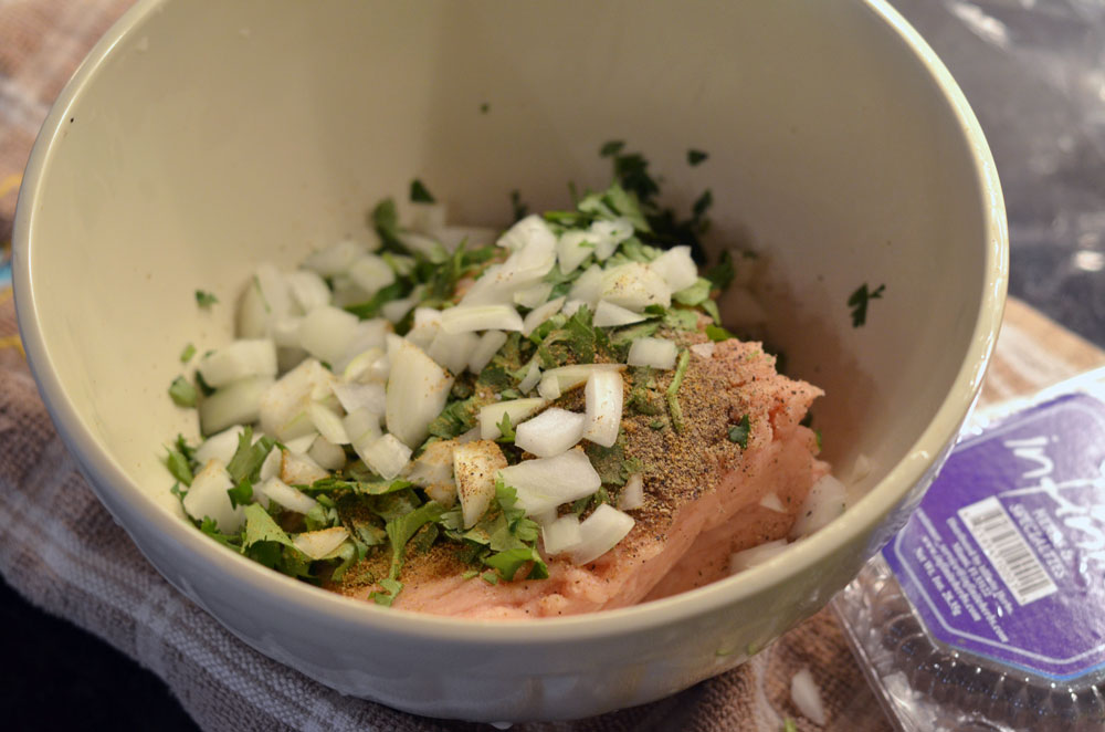 Cilantro Chicken Burger