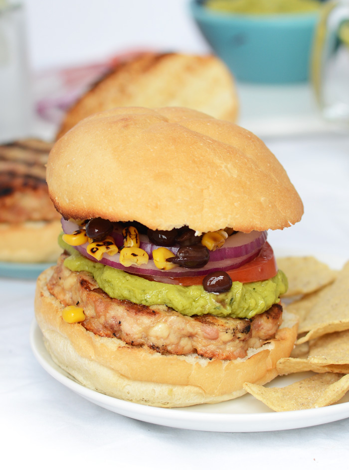 9 Layer Fiesta Chicken Burgers