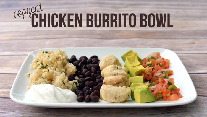 Copycat Chicken Burrito Bowl #glutenfree