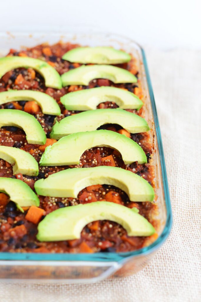 Mexican Quinoa and Sweet Potato Casserole