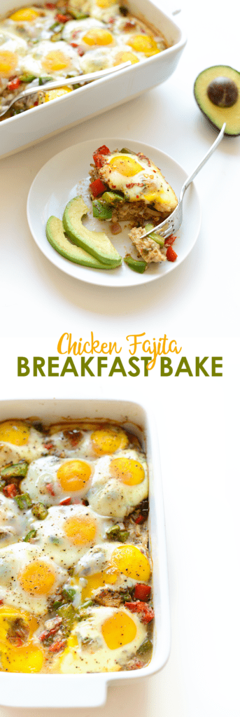 Got a baking dish? Throw together this easy, flavorful Chicken Fajita Breakfast Bake made with Gold'n Plump's Tex Mex Chicken Patties for a low-carb breakfast!!