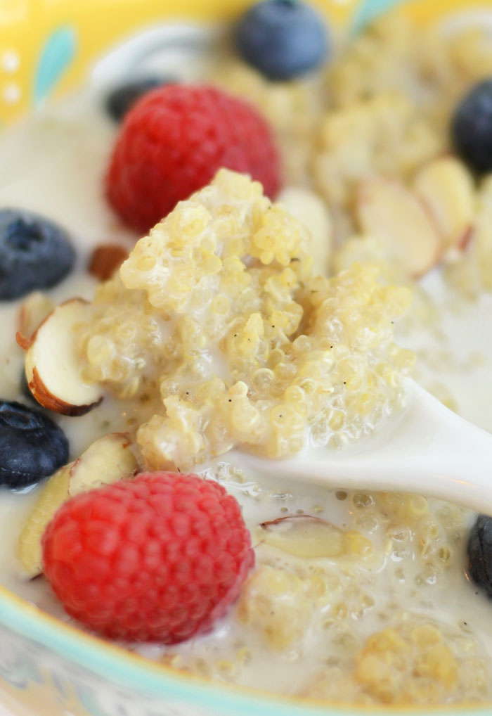 Vanilla Bean Breakfast Quinoa + Healthy Back-to-School Recipes