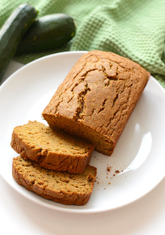 Have too many zucchinis in the garden? Make yourself some delicious coconut oil zucchini bread made with 100% whole grains and no butter!