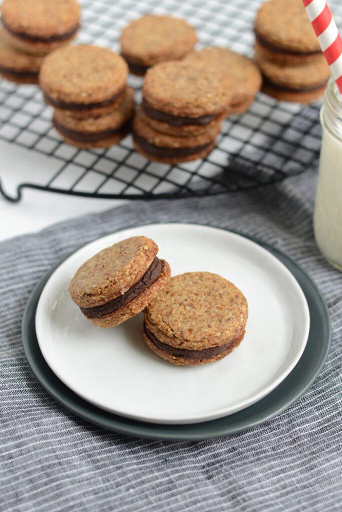 Inside-Out Grain Free Oreos- vegan, paleo, and gluten-free friendly!