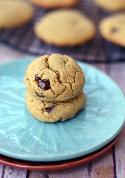 Healthier Chocolate Chip Blondies (Gluten-Free)