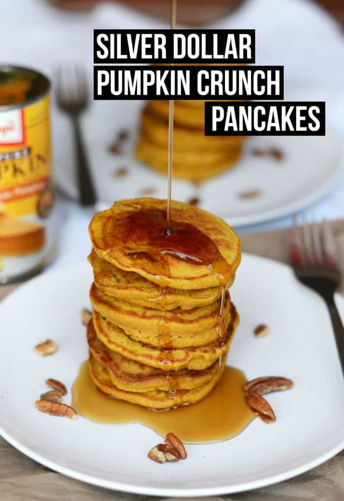 Silver Dollar Pumpkin Crunch Pancakes