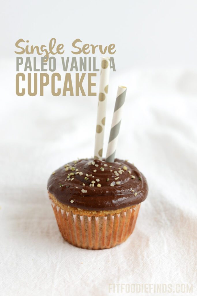 Single Serve Paleo Vanilla Cupcake