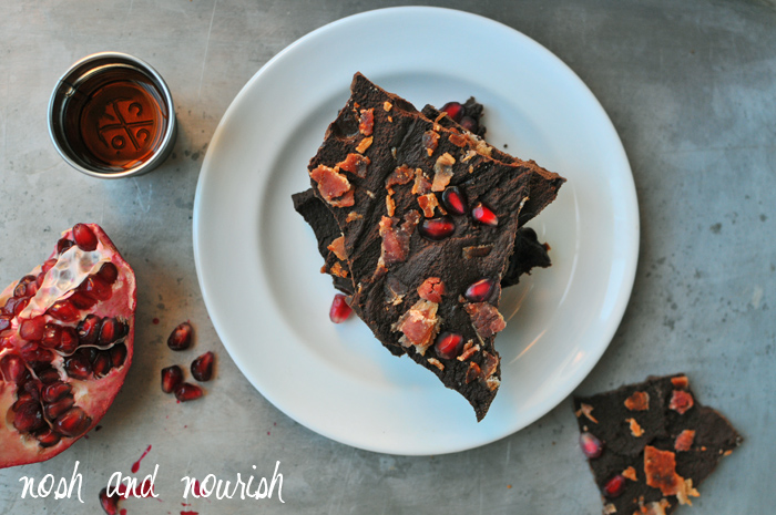 Dark Chocolate Bourbon Bacon Bark + More Paleo Desserts