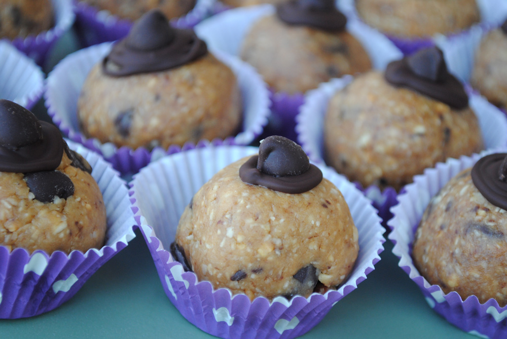 dark chocolate coffee peanut butter balls