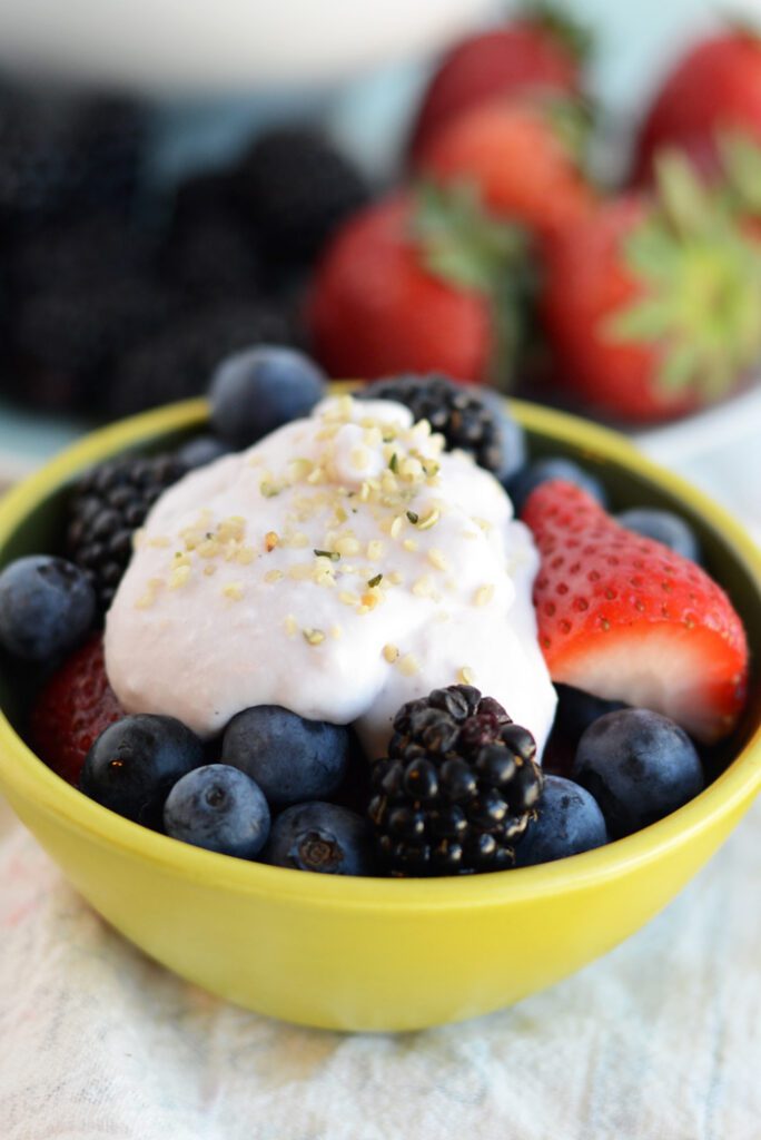 Creamy Strawberry Coconut Fruit Dip