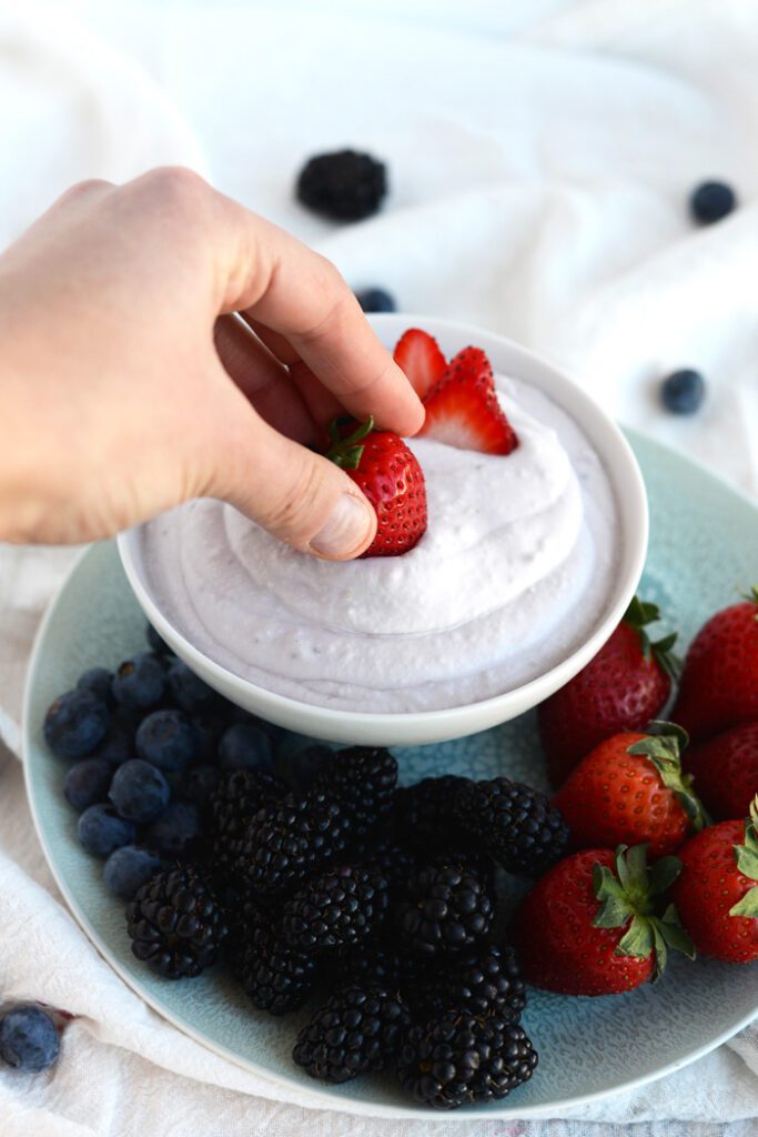 Creamy Strawberry Coconut Fruit Dip