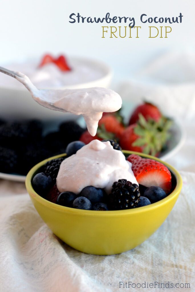 Creamy Strawberry Coconut Fruit Dip