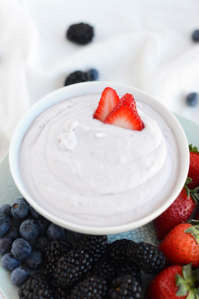 Creamy Strawberry Coconut Fruit Dip