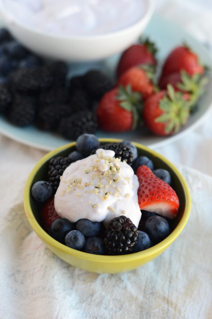 Creamy Strawberry Coconut Fruit Dip