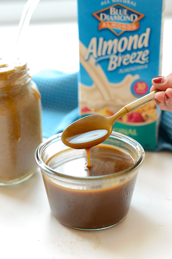 Have your coffee and breakfast too! Make this salted caramel frappe for a delicious, paleo-friendly breakfast made with frozen banana, coffee, and homemade caramel! 