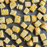 Gluten-Free Cheesy Cornbread Croutons