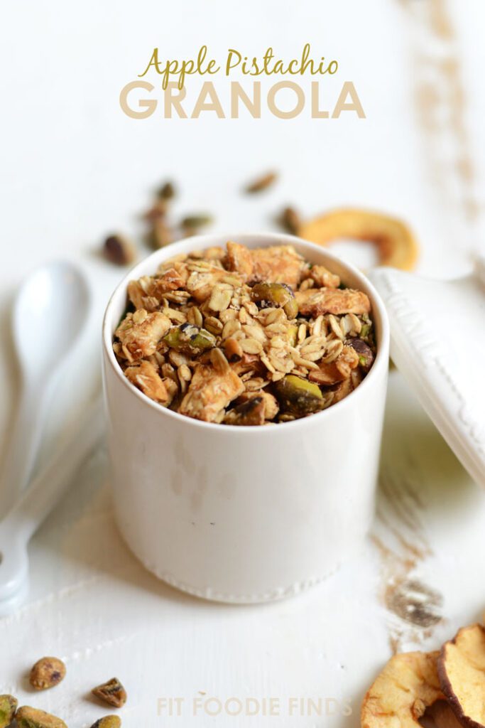 Apple Pistachio Granola #vegan #glutenfree