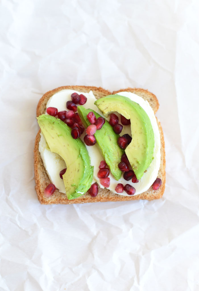 Avocado Pomegranate Grilled Cheese #FitFluential