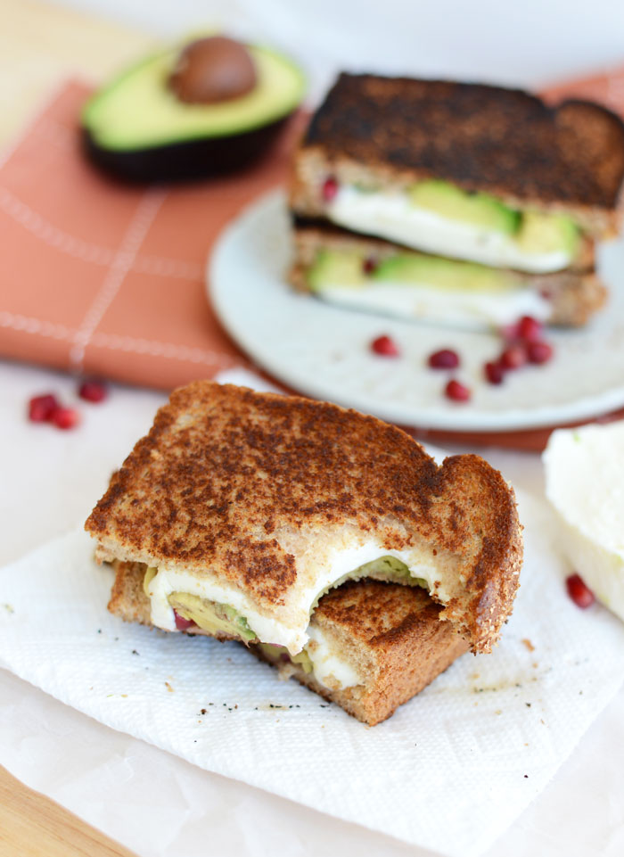 Avocado Pomegranate Grilled Cheese #FitFluential