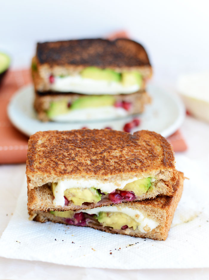 Avocado Pomegranate Grilled Cheese #FitFluential