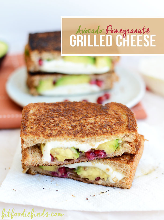 Avocado Pomegranate Grilled Cheese #FitFluential