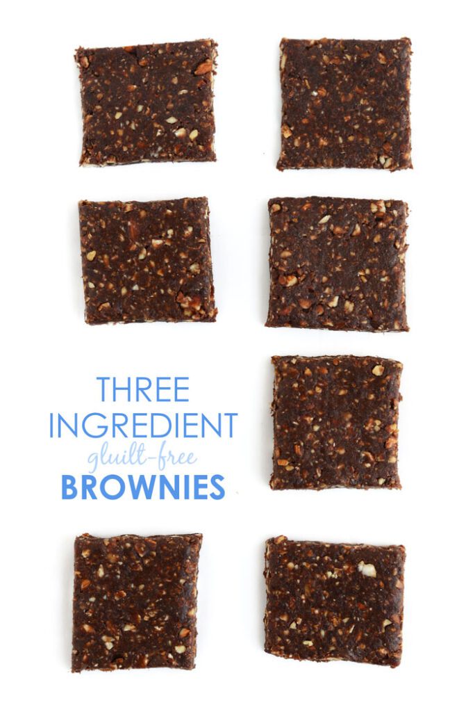 3-Ingredient Guilt-Free Brownies #glutenfree #vegan