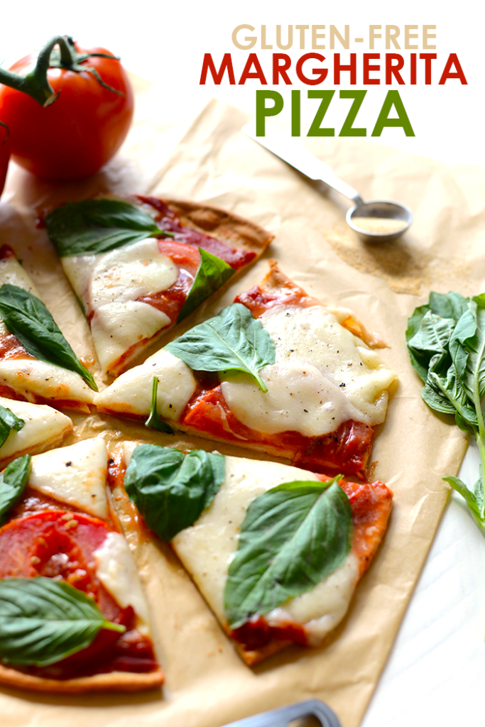 Got 20 minutes? Make this delicious and flavorful gluten free margherita pizza with just a few ingredients for a yummy weeknight dinner!