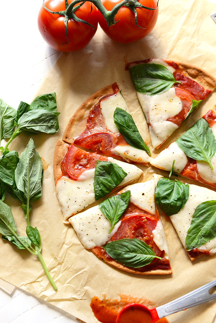 Easy Gluten Free Margherita Pizza + Healthy Back to School Recipes