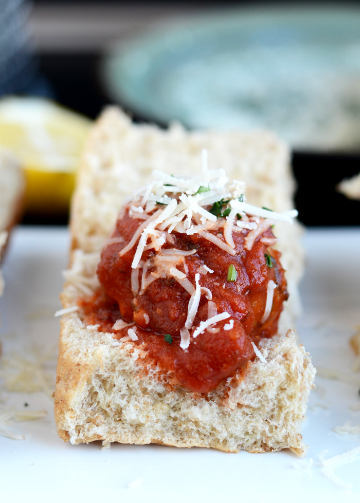 Turkey Quinoa Meatball Sliders