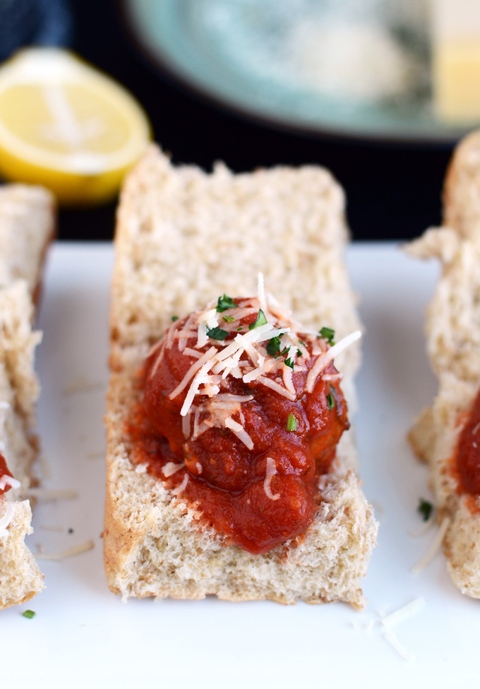 Turkey Quinoa Meatball Sliders