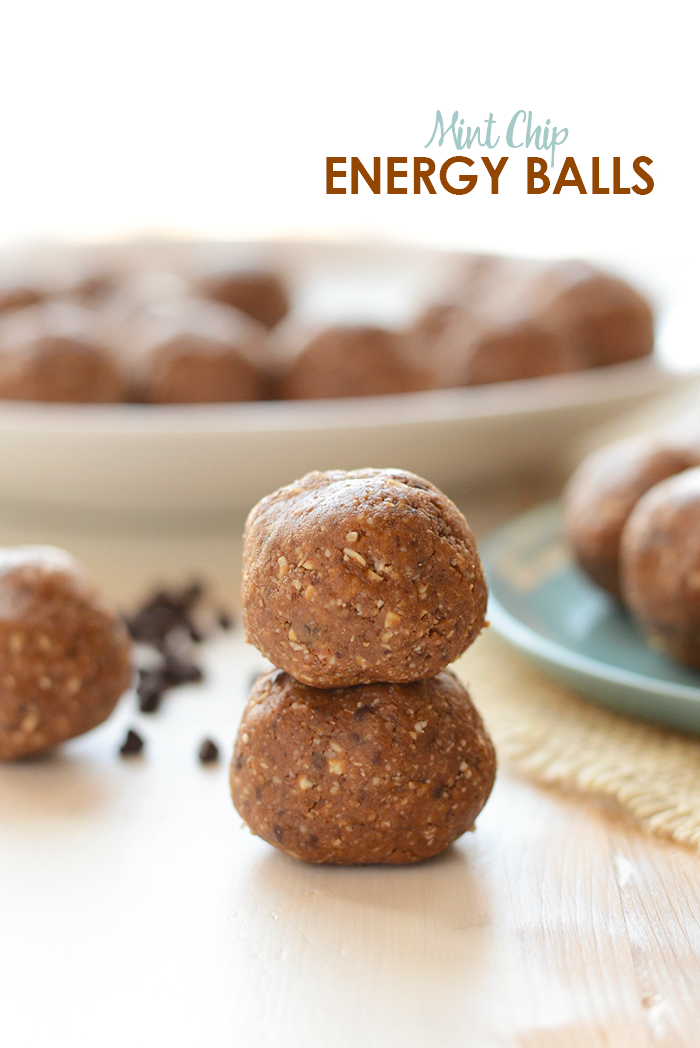 High-Protein Mint Chip Energy Balls